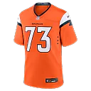 Zennovawear Frank Crum Denver Broncos Team Game Jersey - Orange