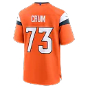 Zennovawear Frank Crum Denver Broncos Team Game Jersey - Orange