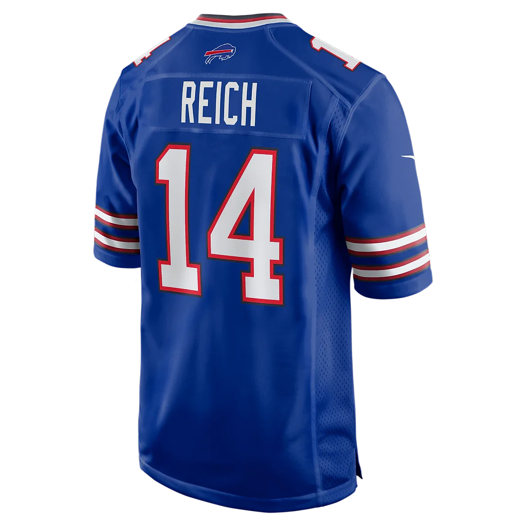 Zennovawear Frank Reich Buffalo Bills Game Retired Player Jersey - Royal