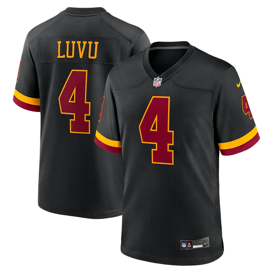 Zennovawear Frankie Luvu Washington Commanders Hail Raiser Alternate Game Jersey - Black