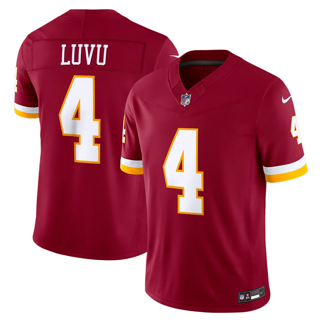 Zennovawear Frankie Luvu Washington Commanders Team Vapor FUSE. Stitched Limited Jersey - Burgundy