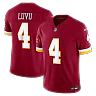 Zennovawear Frankie Luvu Washington Commanders Team Vapor FUSE. Stitched Limited Jersey - Burgundy