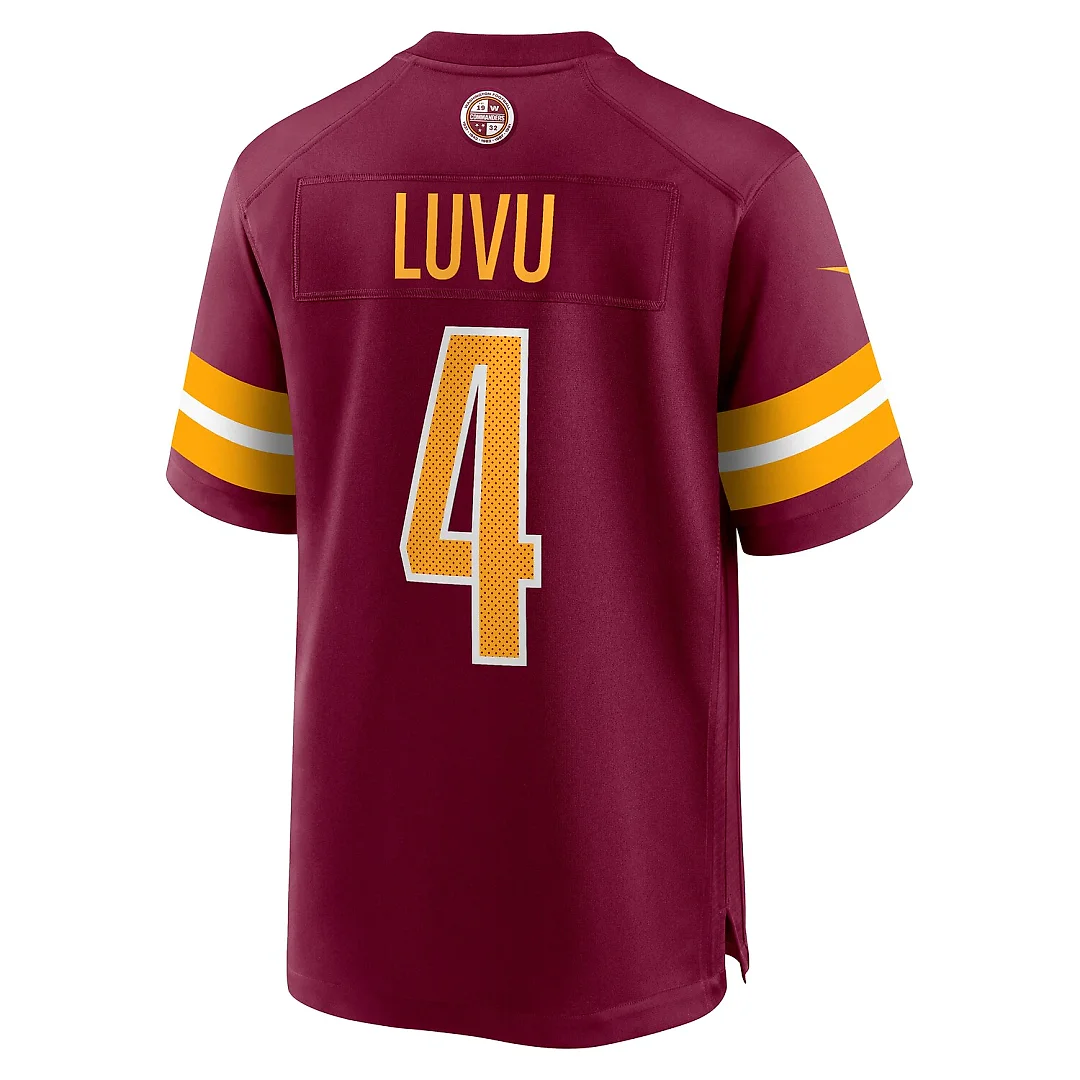 Zennovawear Frankie Luvu Washington Commanders Game Jersey - Burgundy