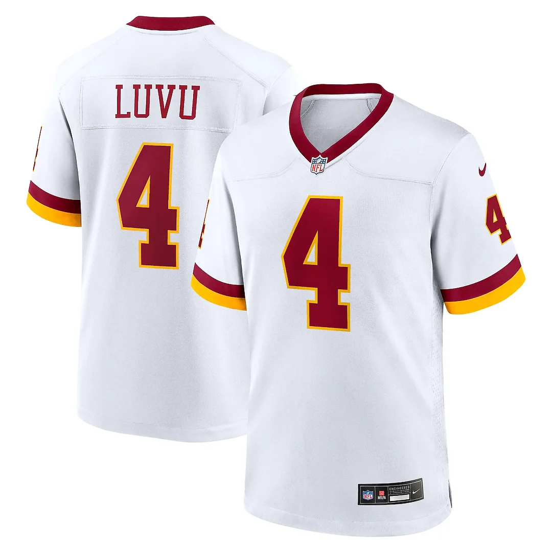 Zennovawear Frankie Luvu Washington Commanders Game Super Bowl Era Jersey - White