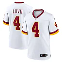 Zennovawear Frankie Luvu Washington Commanders Game Super Bowl Era Jersey - White