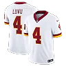 Zennovawear Frankie Luvu Washington Commanders Vapor FUSE. Stitched Limited Jersey - White
