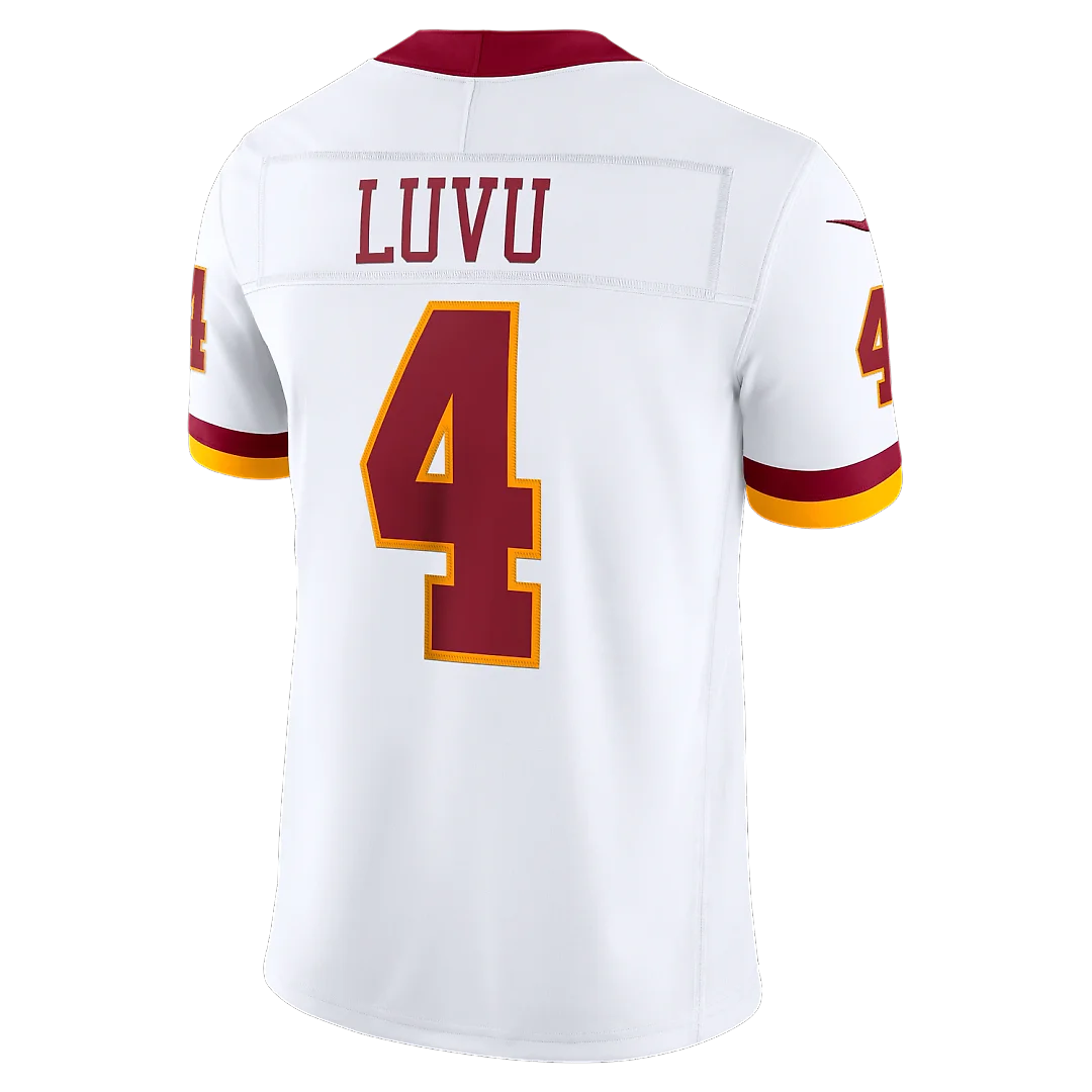 Zennovawear Frankie Luvu Washington Commanders Vapor FUSE. Stitched Limited Jersey - White