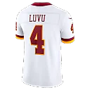 Zennovawear Frankie Luvu Washington Commanders Vapor FUSE. Stitched Limited Jersey - White