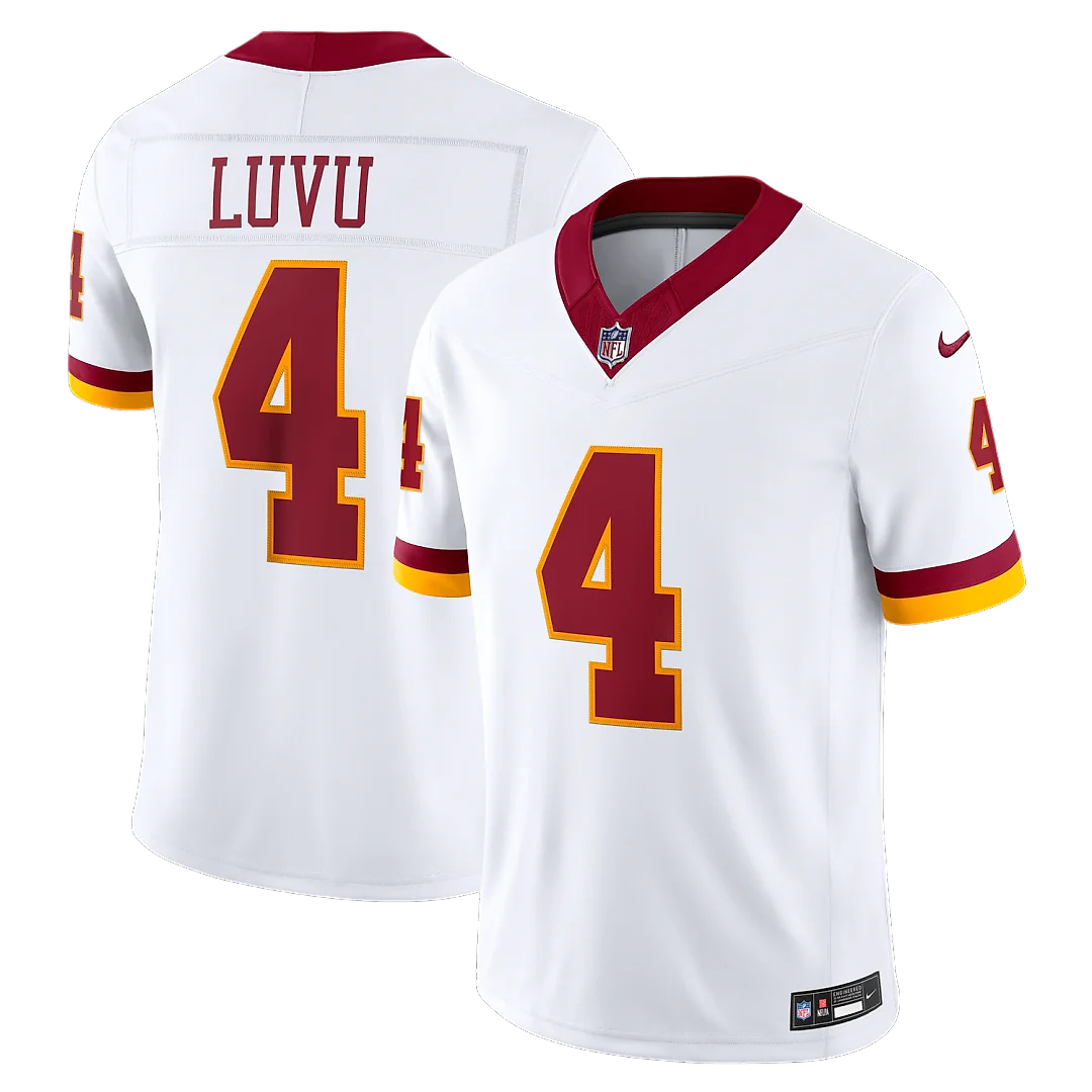 Zennovawear Frankie Luvu Washington Commanders Vapor FUSE. Stitched Limited Jersey - White