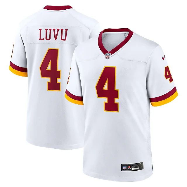 Zennovawear Frankie Luvu Washington Commanders Game Super Bowl Era Jersey - White