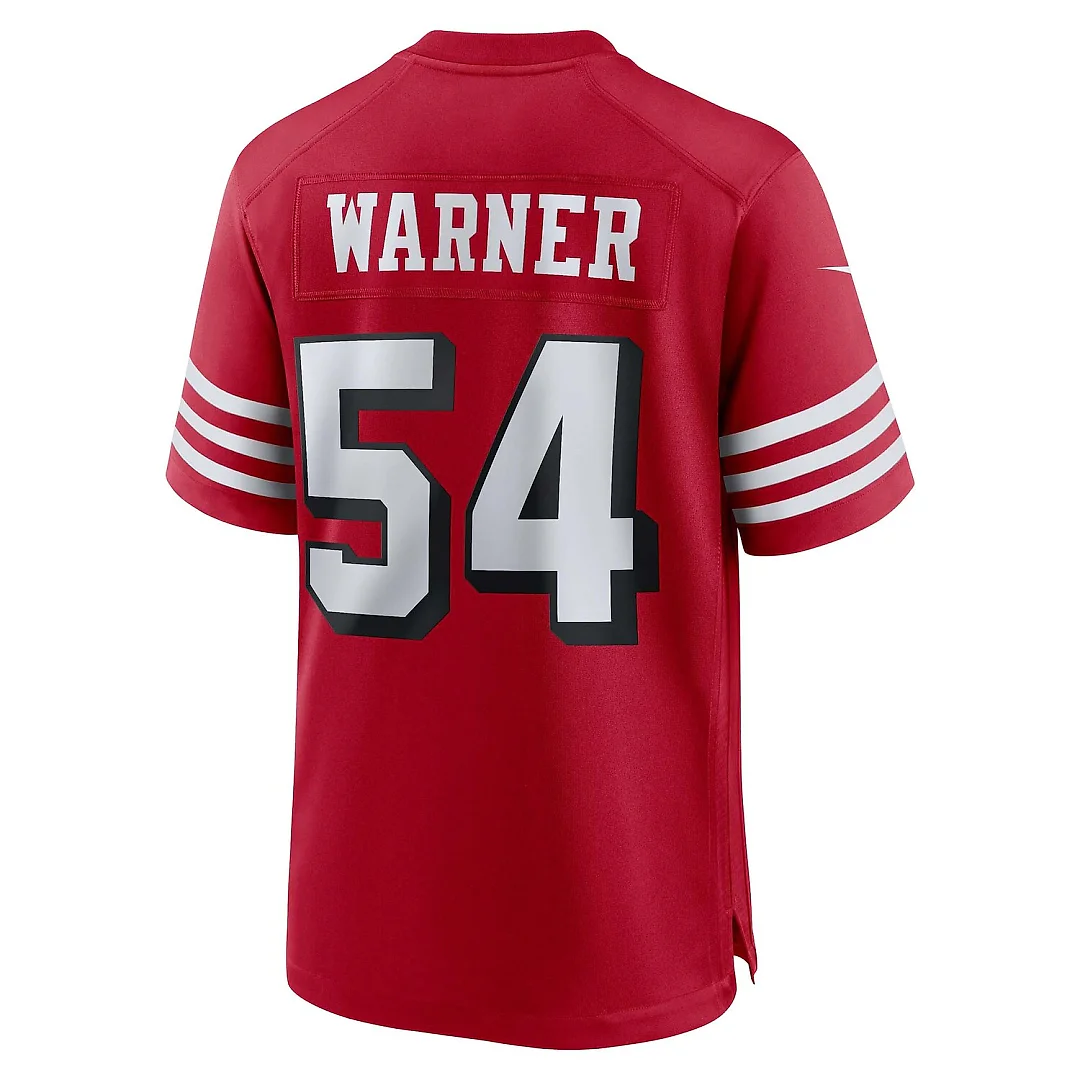 Zennovawear Fred Warner San Francisco 49ers Alternate Game Jersey - Scarlet