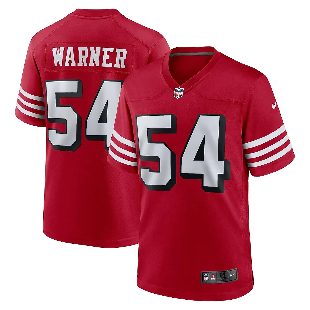 Zennovawear Fred Warner San Francisco 49ers Alternate Game Jersey - Scarlet
