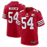 Zennovawear Fred Warner San Francisco 49ers 80th Anniversary Game Jersey - Scarlet