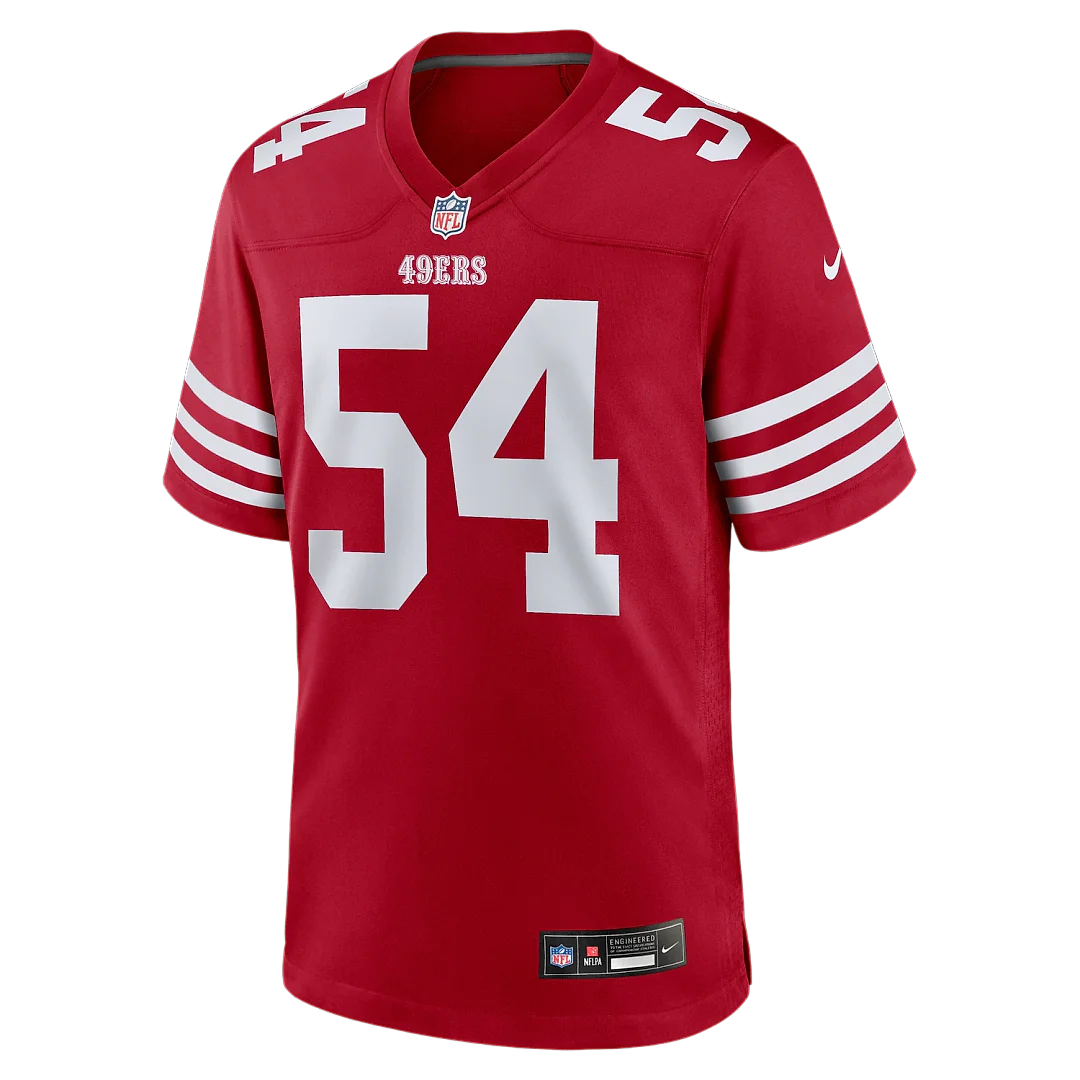 Zennovawear Fred Warner San Francisco 49ers Player Game Jersey - Scarlet