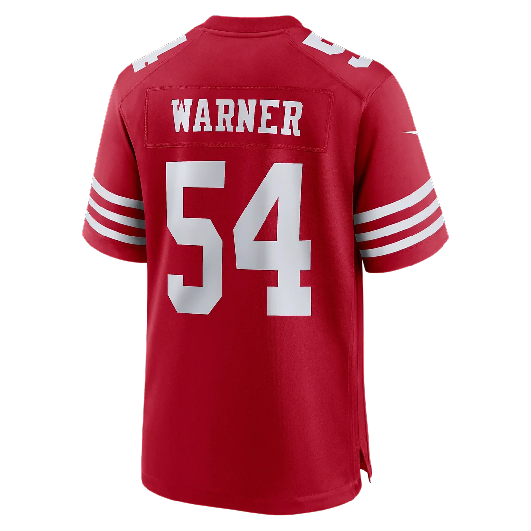 Zennovawear Fred Warner San Francisco 49ers 80th Anniversary Game Jersey - Scarlet