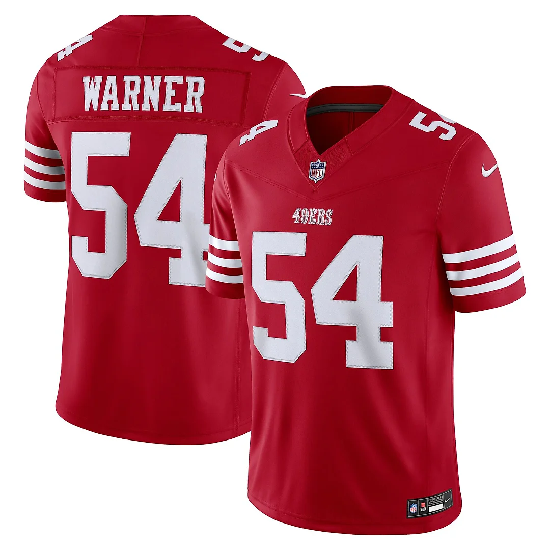 Zennovawear Fred Warner San Francisco 49ers Team Vapor FUSE. Stitched Limited Jersey - Scarlet
