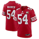 Zennovawear Fred Warner San Francisco 49ers 80th Anniversary Game Jersey - Scarlet