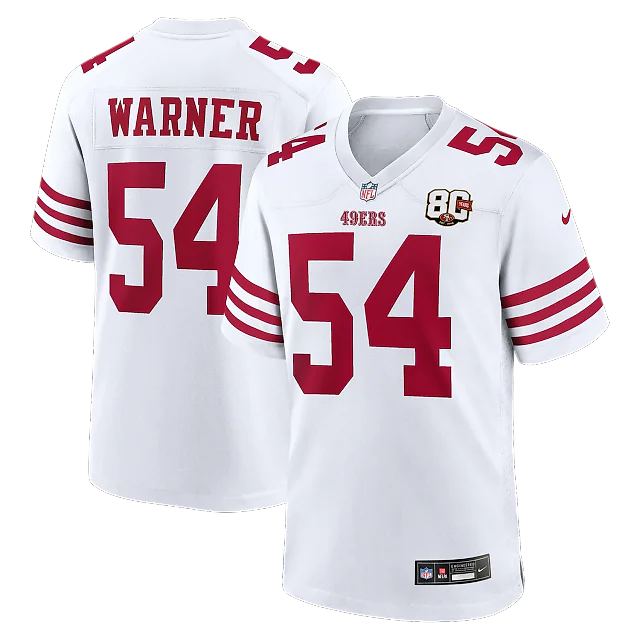 Zennovawear Fred Warner San Francisco 49ers 80th Anniversary Game Jersey - White