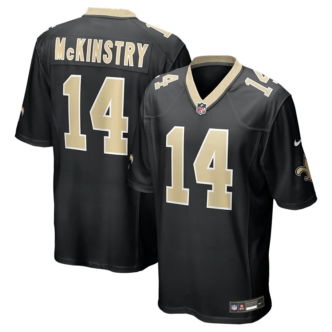 Zennovawear Ga'Quincy McKinstry New Orleans Saints Player Game Jersey - Black