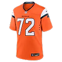 Zennovawear Garett Bolles Denver Broncos Team Game Jersey - Orange