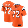 Zennovawear Garett Bolles Denver Broncos Team Game Jersey - Orange