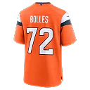 Zennovawear Garett Bolles Denver Broncos Team Game Jersey - Orange