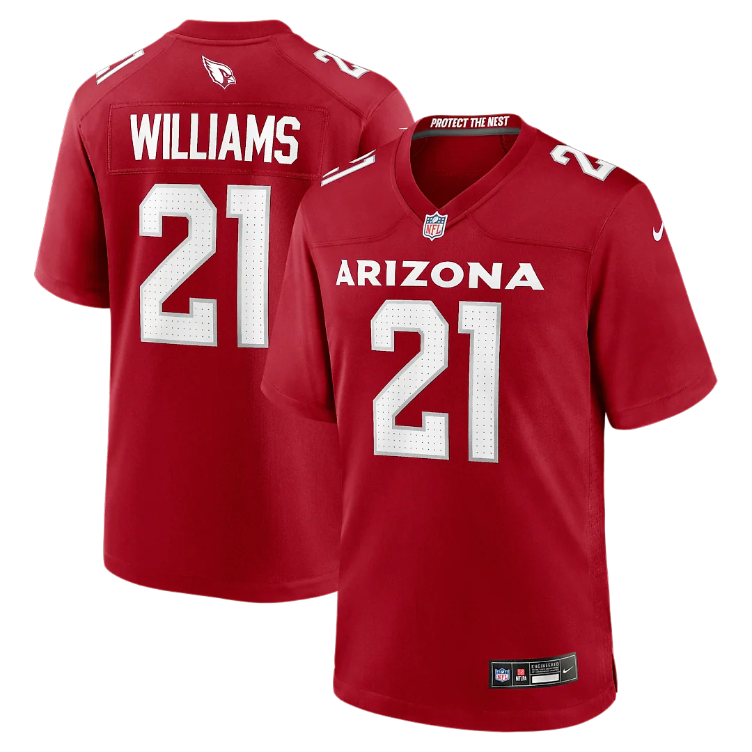 Zennovawear Garrett Williams Arizona Cardinals Game Jersey - Cardinal