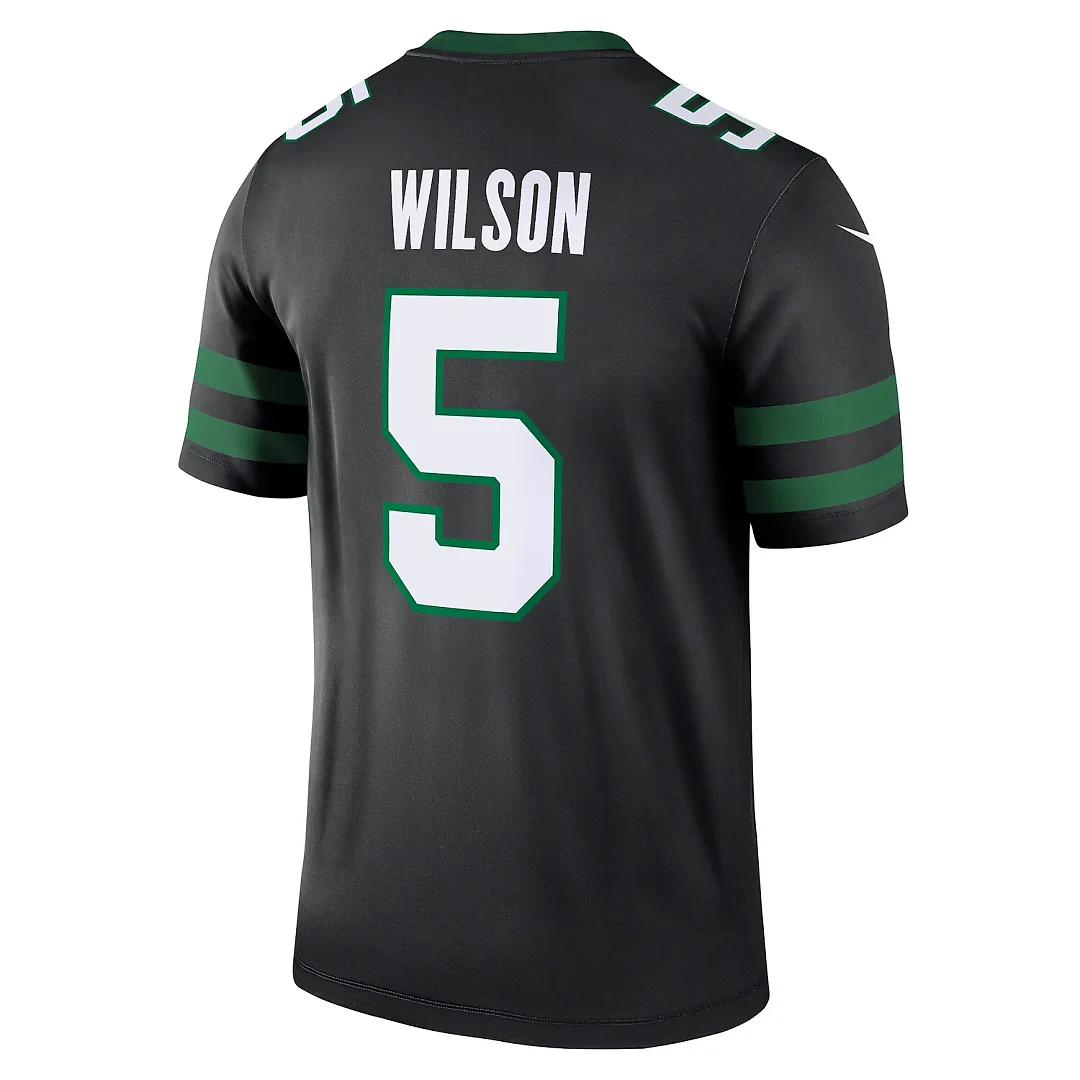 Zennovawear Garrett Wilson New York Jets Legend Player Performance Top - Black