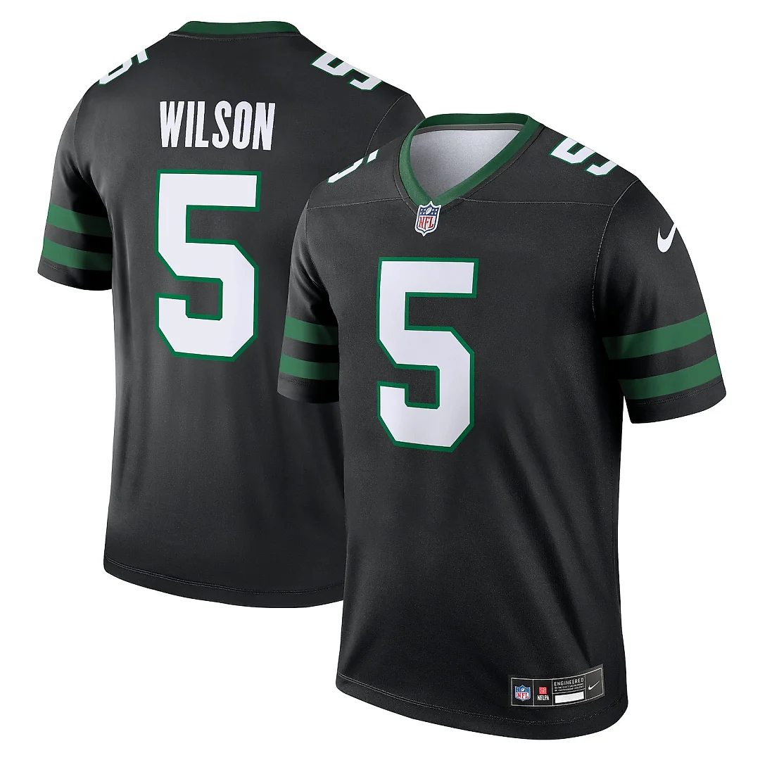 Zennovawear Garrett Wilson New York Jets Legend Player Performance Top - Black