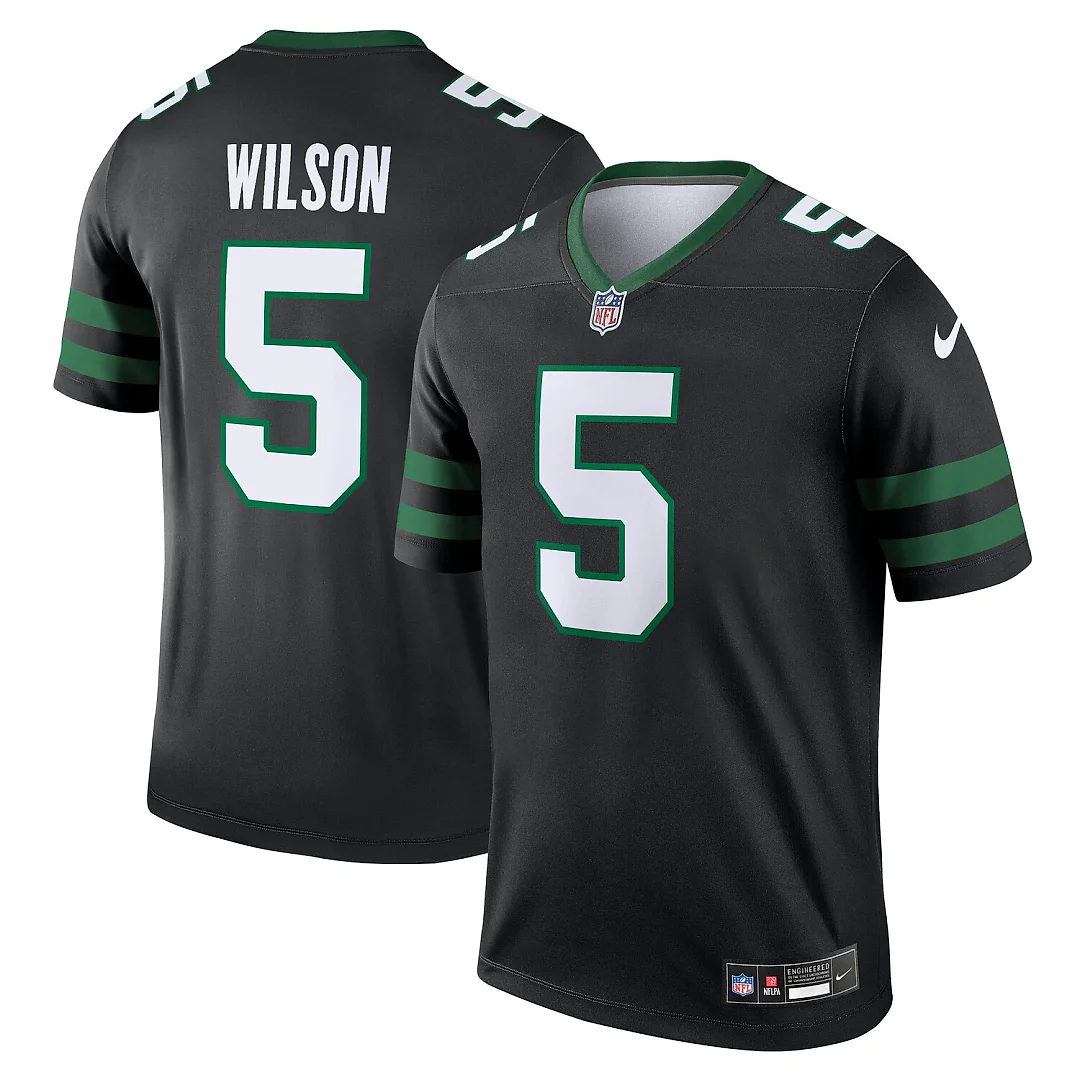 Zennovawear Garrett Wilson New York Jets Legend Player Performance Top - Black