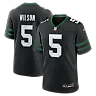 Zennovawear Garrett Wilson New York Jets Alternate Game Jersey - Legacy Black