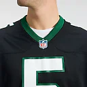 Zennovawear Garrett Wilson New York Jets Alternate Game Jersey - Legacy Black