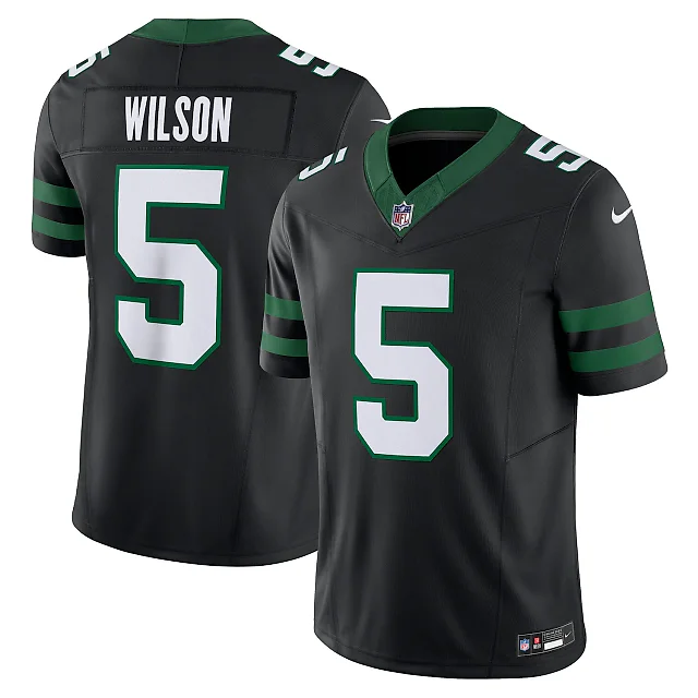Zennovawear Garrett Wilson New York Jets Alternate Vapor FUSE. Limited Jersey - Legacy Black