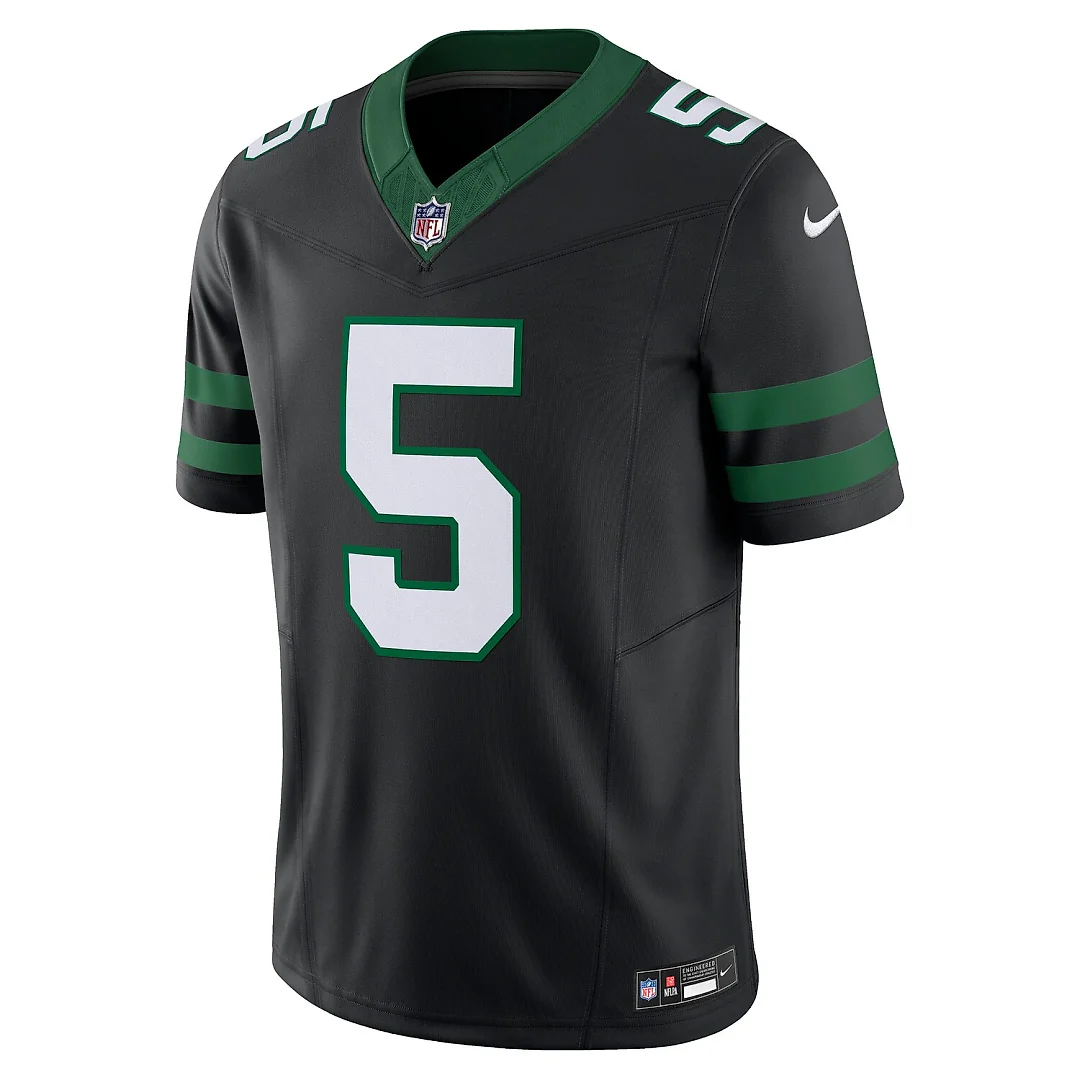 Zennovawear Garrett Wilson New York Jets Alternate Vapor FUSE. Limited Jersey - Legacy Black