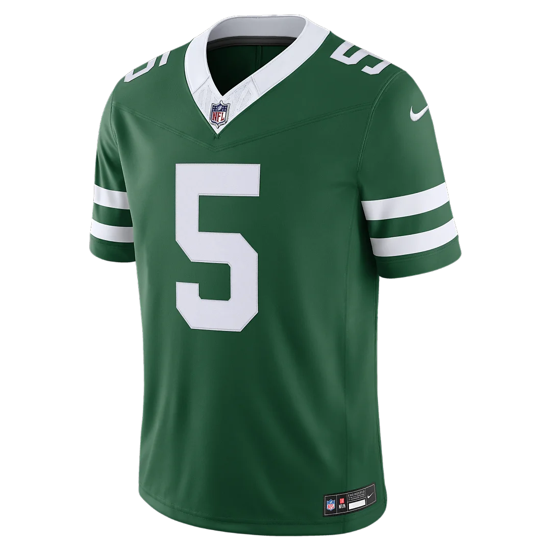 Zennovawear Garrett Wilson New York Jets Team Vapor FUSE. Stitched Limited Jersey - Legacy Green
