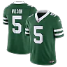 Zennovawear Garrett Wilson New York Jets Team Vapor FUSE. Stitched Limited Jersey - Legacy Green