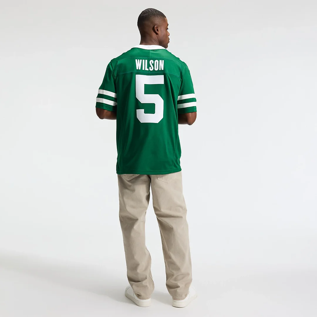 Zennovawear Garrett Wilson New York Jets Team Vapor FUSE. Stitched Limited Jersey - Legacy Green