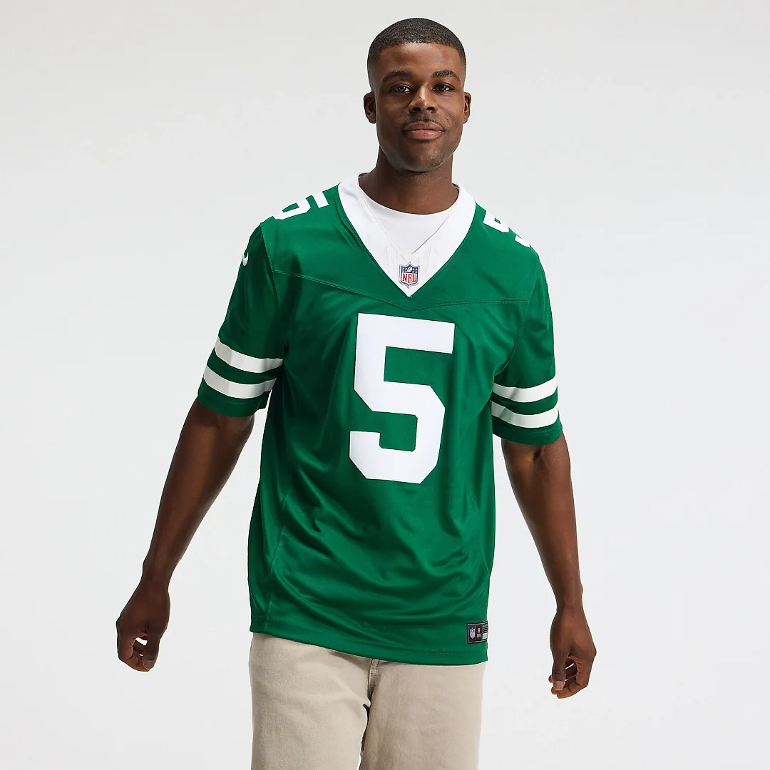 Zennovawear Garrett Wilson New York Jets Team Vapor FUSE. Stitched Limited Jersey - Legacy Green