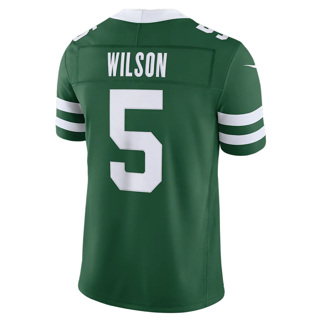 Zennovawear Garrett Wilson New York Jets Team Vapor FUSE. Stitched Limited Jersey - Legacy Green