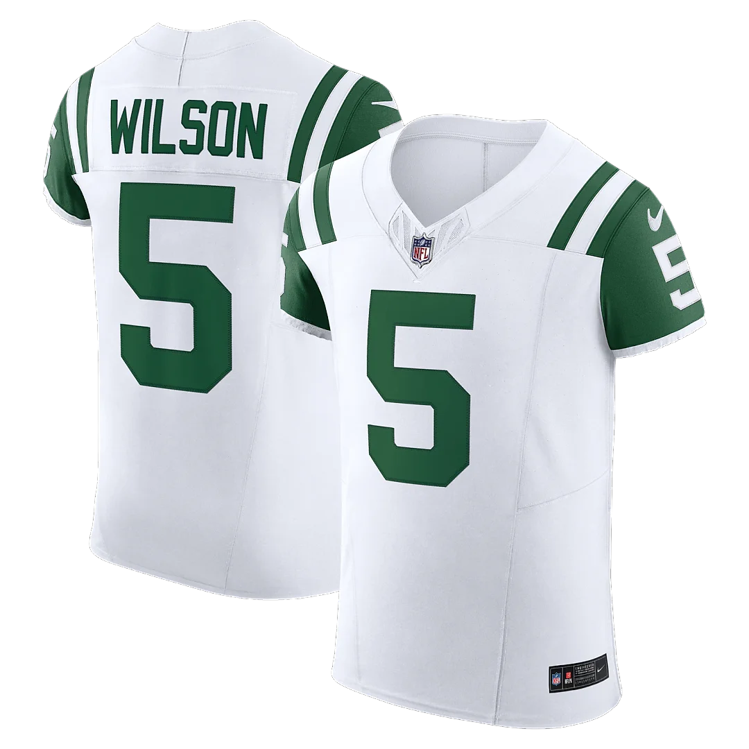 Zennovawear Garrett Wilson New York Jets Classic Alternate Vapor FUSE. Elite Jersey - White