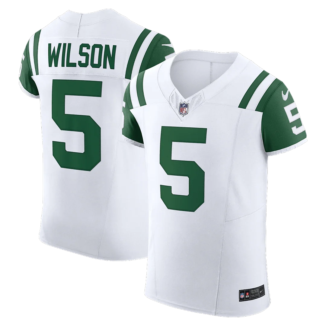 Zennovawear Garrett Wilson New York Jets Classic Alternate Vapor FUSE. Elite Jersey - White