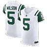Zennovawear Garrett Wilson New York Jets Classic Alternate Vapor FUSE. Elite Jersey - White