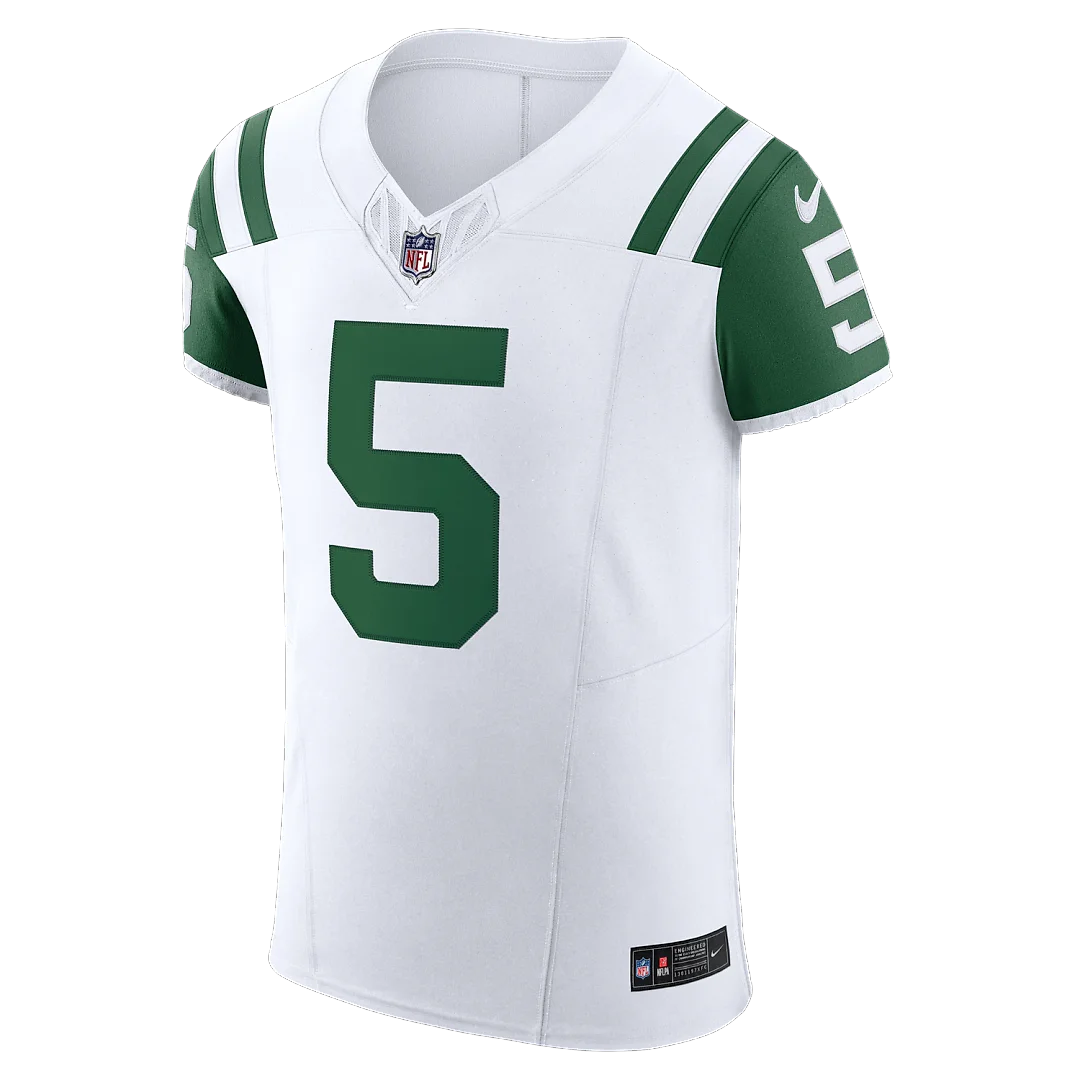 Zennovawear Garrett Wilson New York Jets Classic Alternate Vapor FUSE. Elite Jersey - White