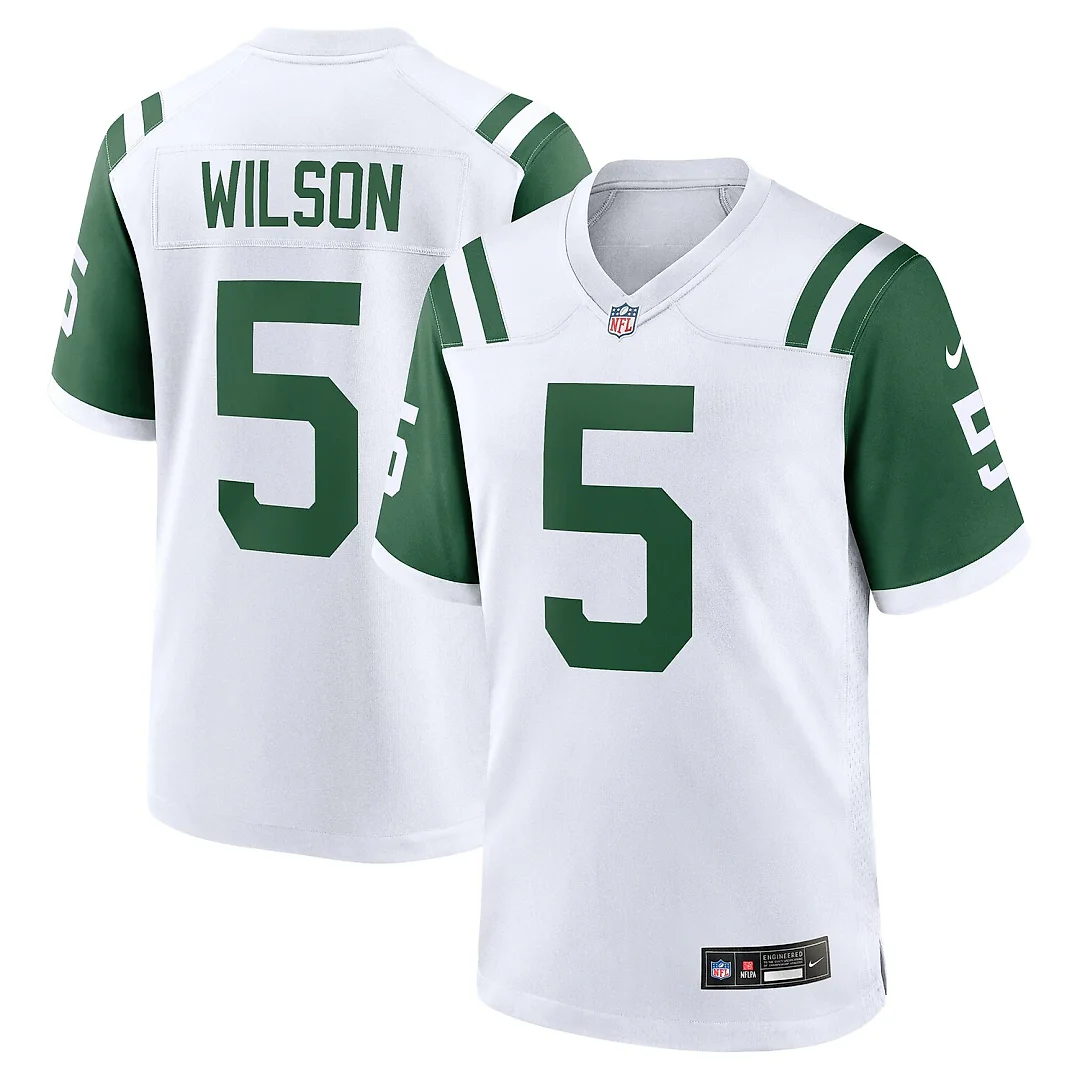 Zennovawear Garrett Wilson New York Jets Classic Alternate Game Jersey - White