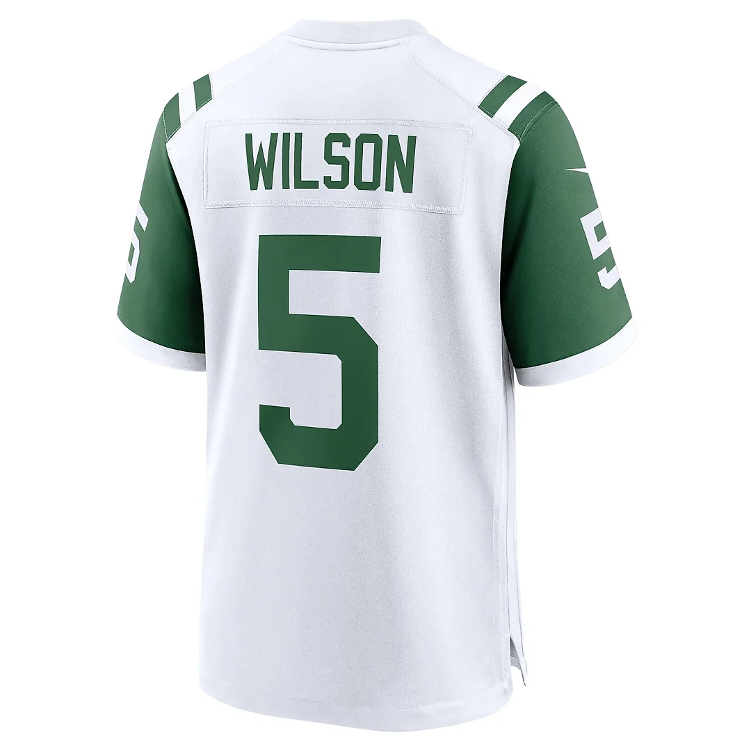 Zennovawear Garrett Wilson New York Jets Classic Alternate Game Jersey - White