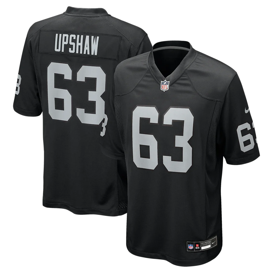 Zennovawear Gene Upshaw Las Vegas Raiders Game Retired Player Jersey - Black