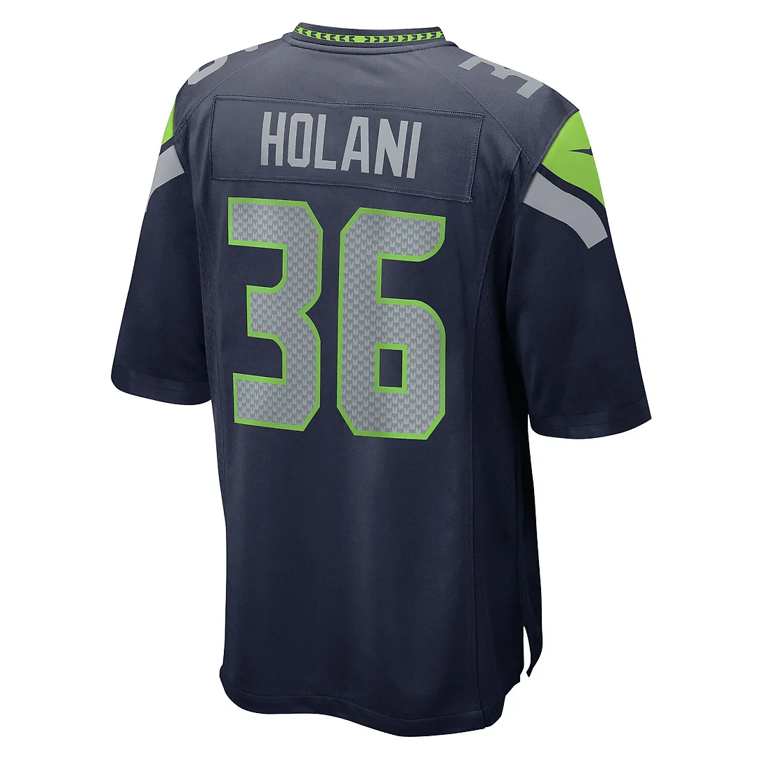 Zennovawear George Holani Seattle Seahawks Team Game Jersey - College Navy