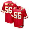Zennovawear George Karlaftis Kansas City Chiefs Player Game Jersey - Red