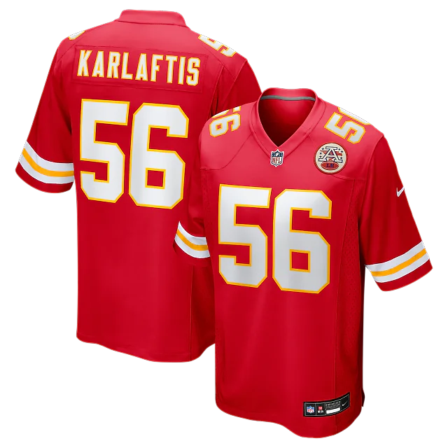 Zennovawear George Karlaftis Kansas City Chiefs Player Game Jersey - Red