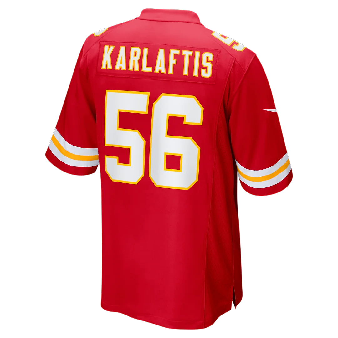 Zennovawear George Karlaftis Kansas City Chiefs Player Game Jersey - Red